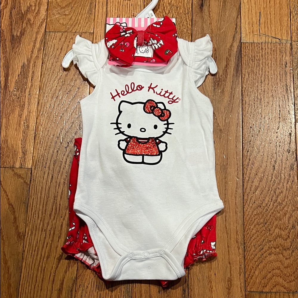 Hello Kitty White and Red Infant Outfit